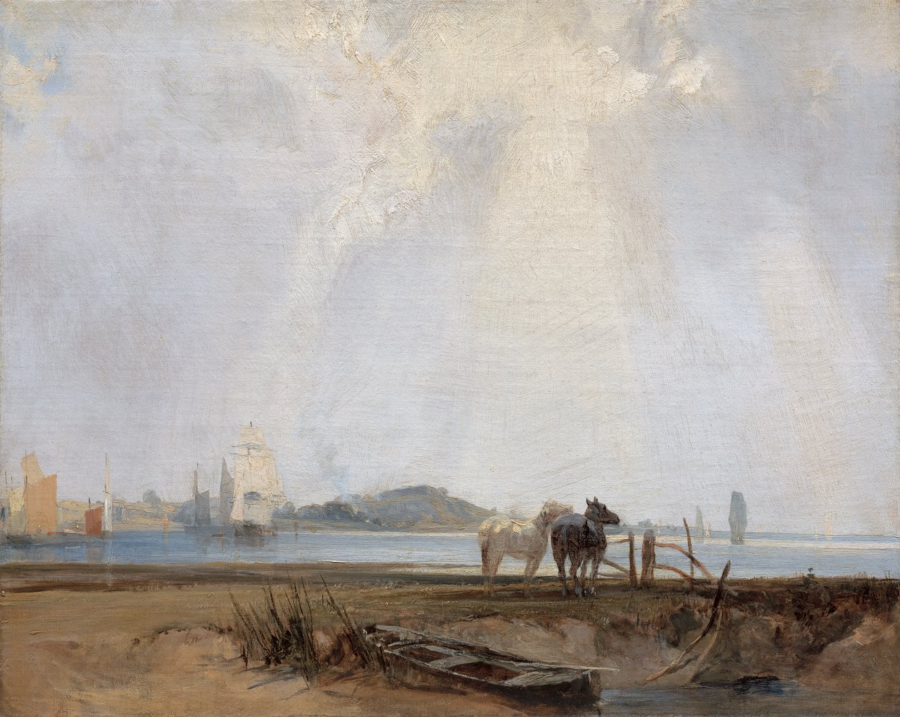 Nära Quillebeuf av Richard Parkes Bonington
