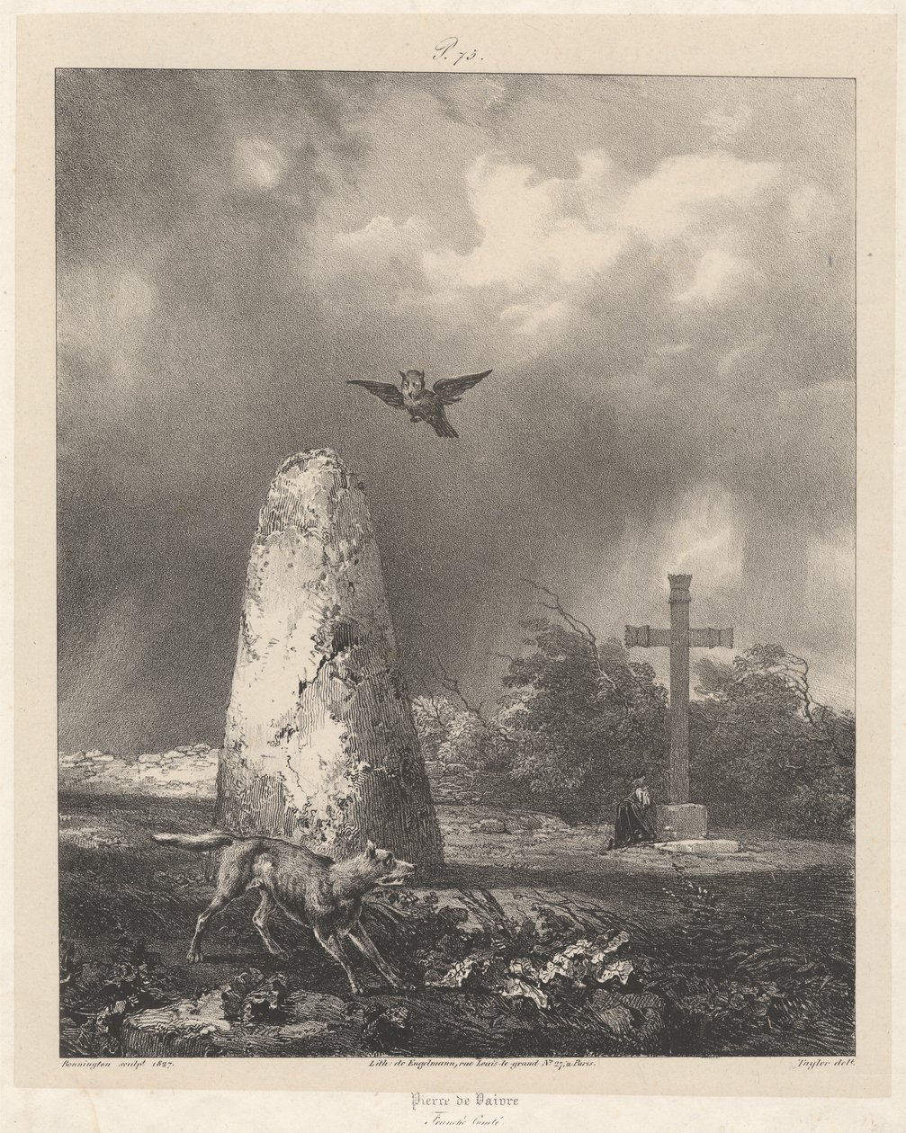 Sten av Vaivre av Richard Parkes Bonington