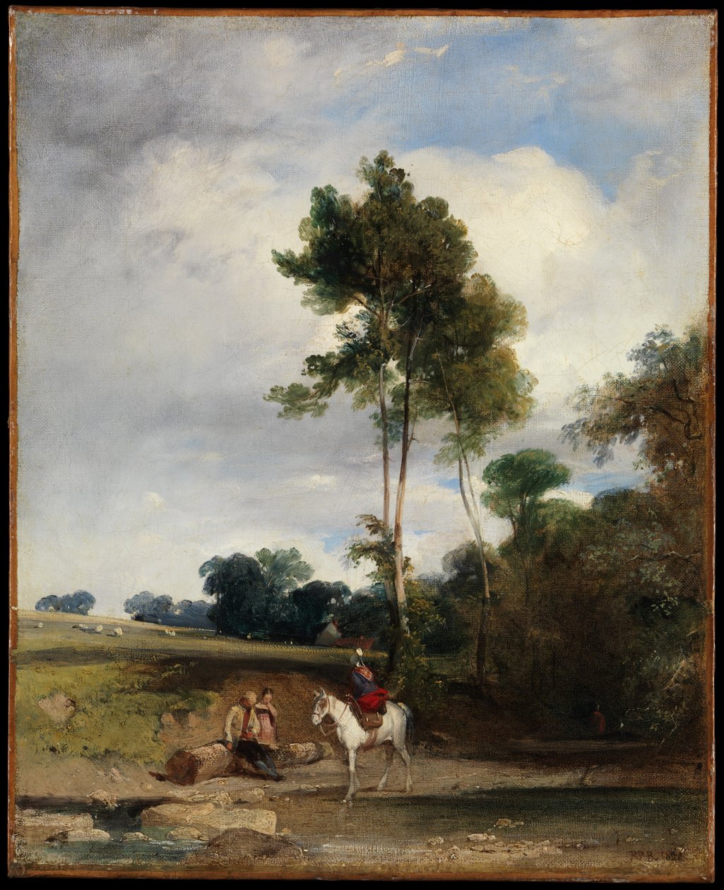 Rast vid vägkanten av Richard Parkes Bonington