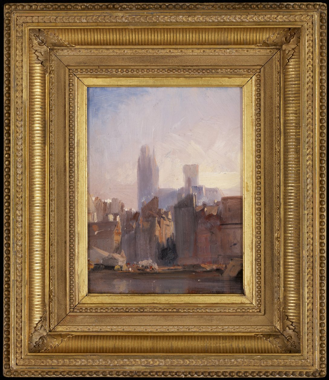 Katedralen i Rouen, soluppgång av Richard Parkes Bonington