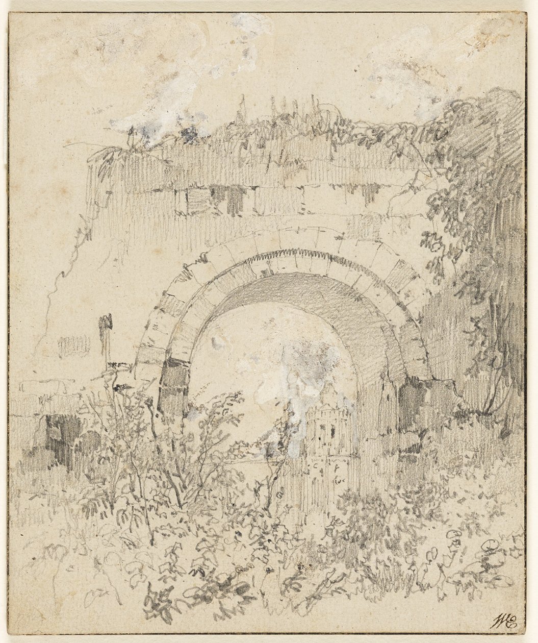 Ruinerna av Archway av Richard Parkes Bonington