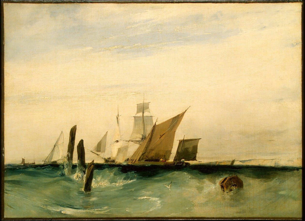 Marin: utanför den franska kusten av Richard Parkes Bonington