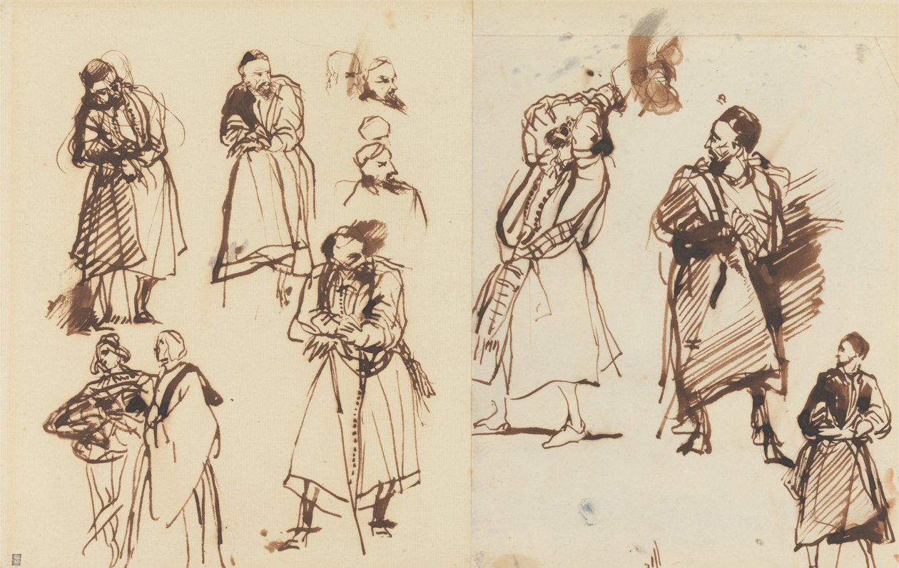 Studier för Shylock av Richard Parkes Bonington