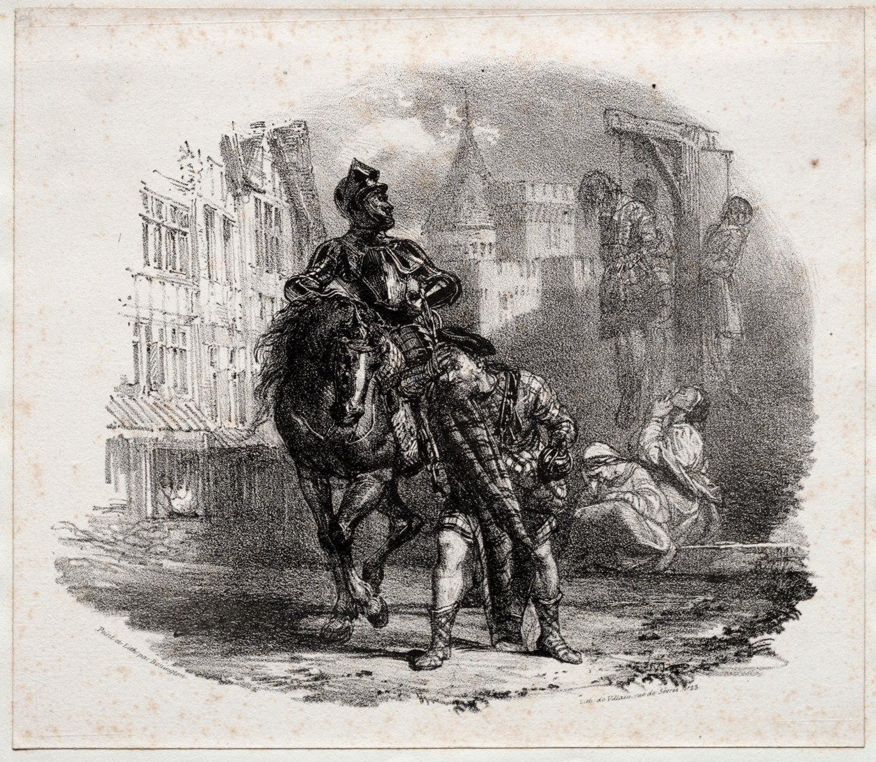 Flykten från Argyle Castle av Richard Parkes Bonington
