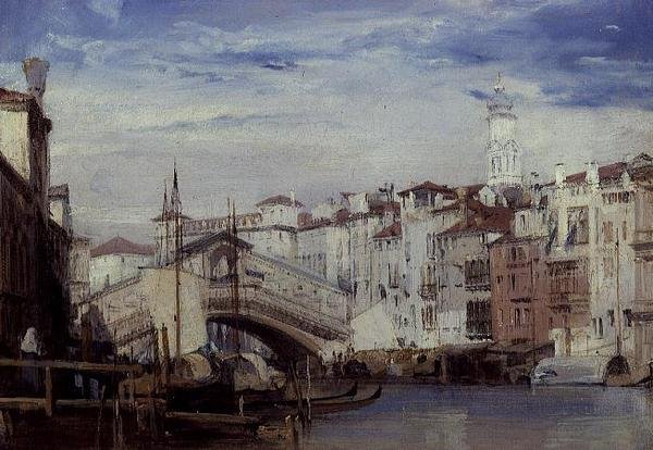 Rialtobron, Venedig av Richard Parkes Bonington
