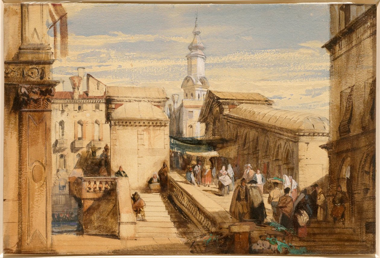 Rialto, Venedig av Richard Parkes Bonington