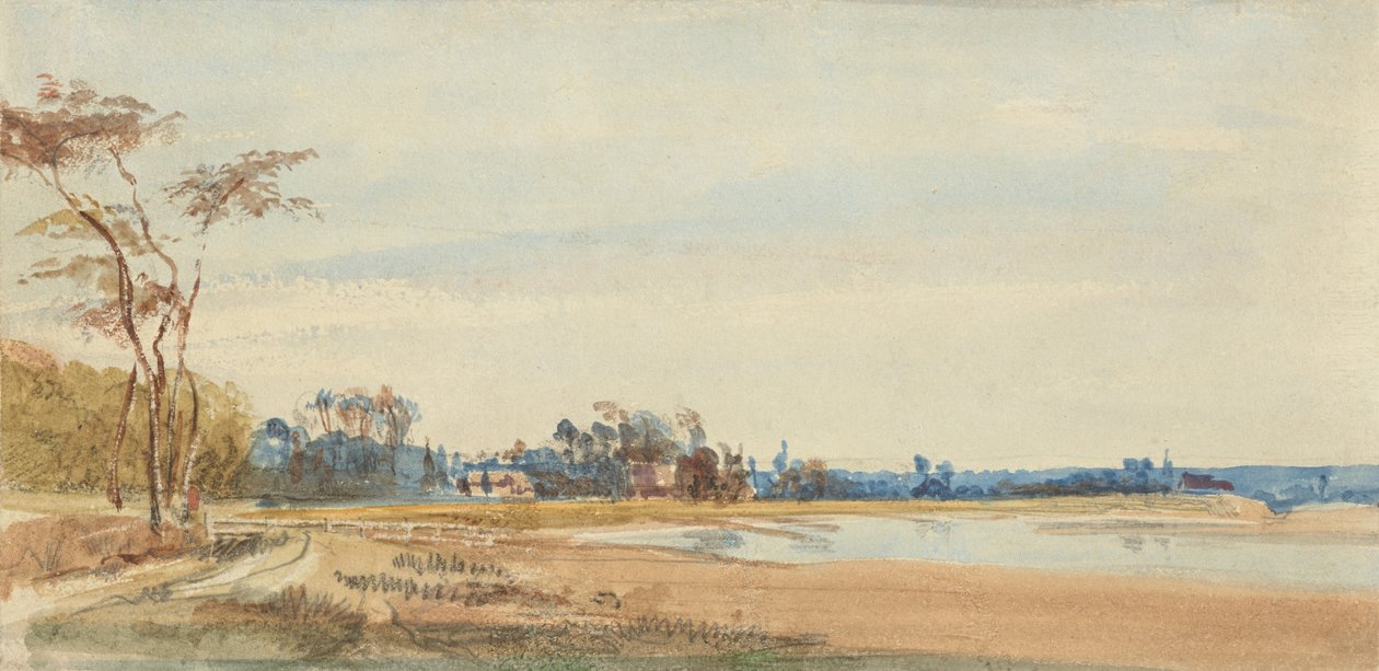 Saltträsken nära Trouville av Richard Parkes Bonington