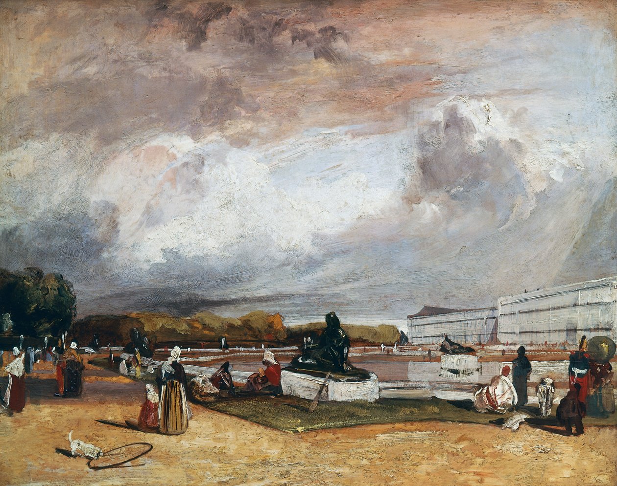 Vattenparterna i Versailles av Richard Parkes Bonington