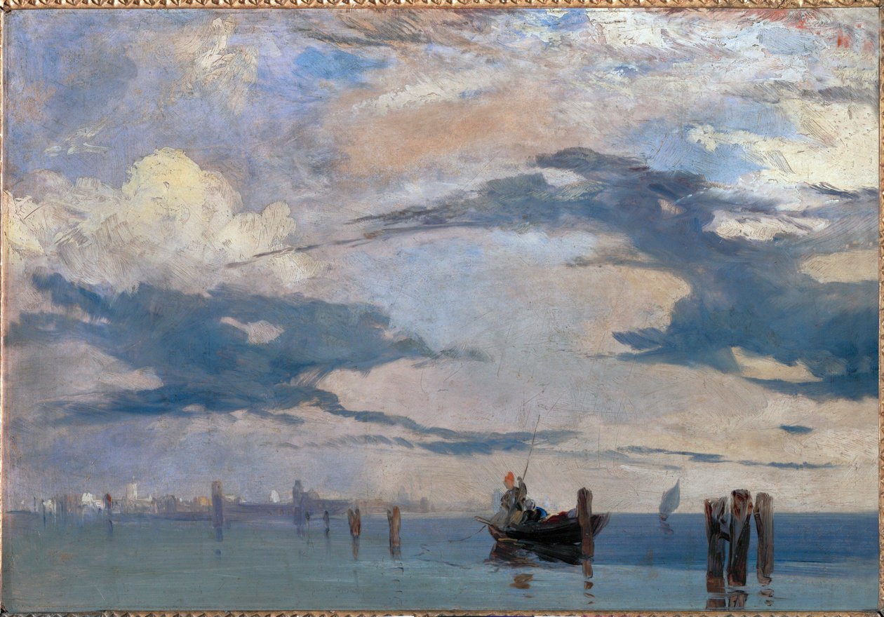 Lagunen i Venedig av Richard Parkes Bonington