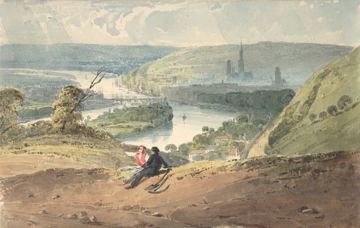 Utsikt över Rouen från St. Catherine