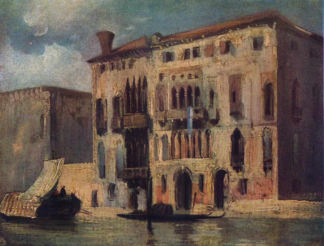 Utsikt över Canal Grande, 1800-talet av Richard Parkes Bonington