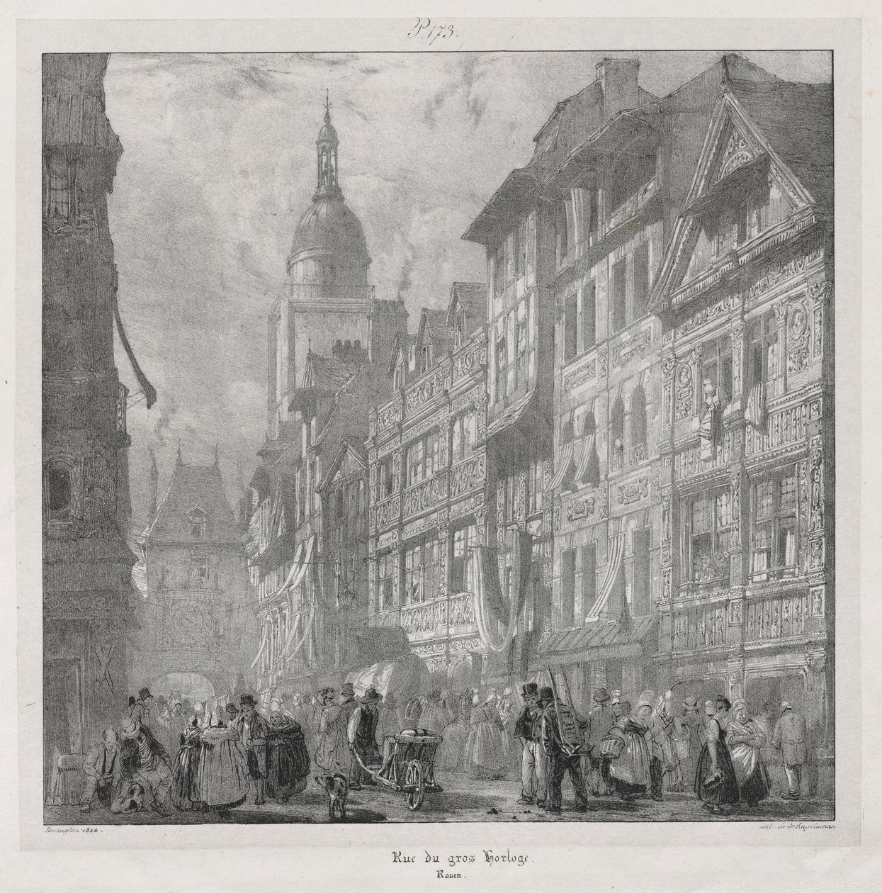 Pittoreska och romantiska resor i det antika Frankrike, Normandie..., 1824. av Richard Parkes Bonington