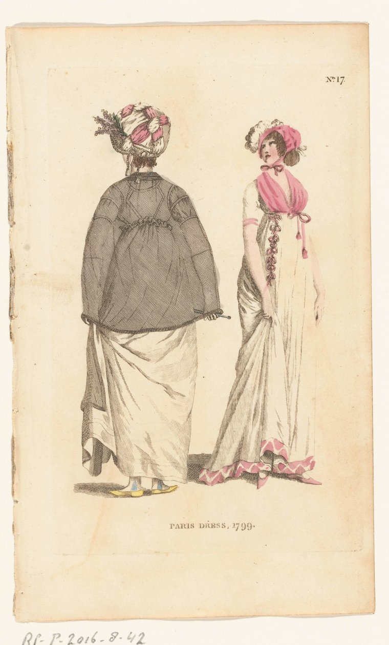 Magazine of Female Fashions of London and Paris, No.17. Parisklänning, 1799 av Richard Phillips