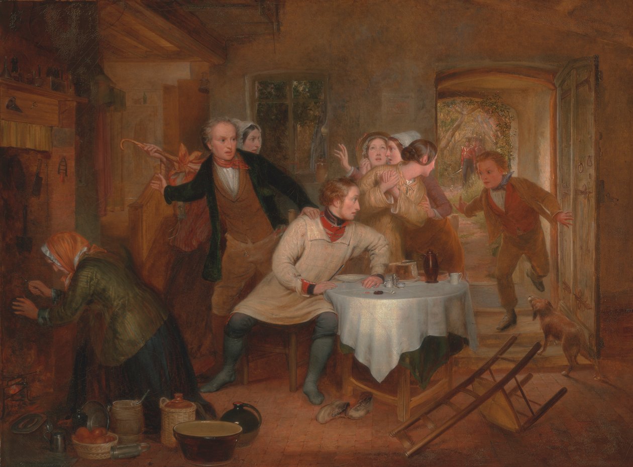 Desertörens hem [1847, Royal Academy of Arts, London, utställningskatalog] av Richard Redgrave