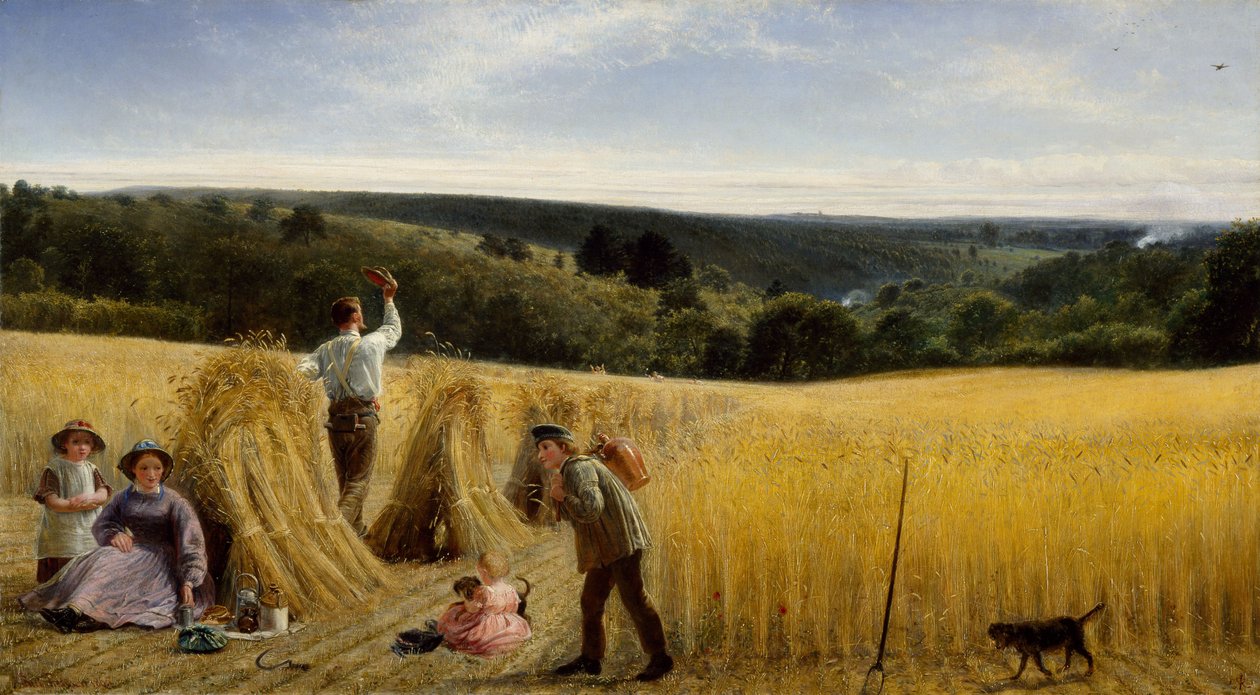 Dalarna står också tjocka av majs, 1865 av Richard Redgrave