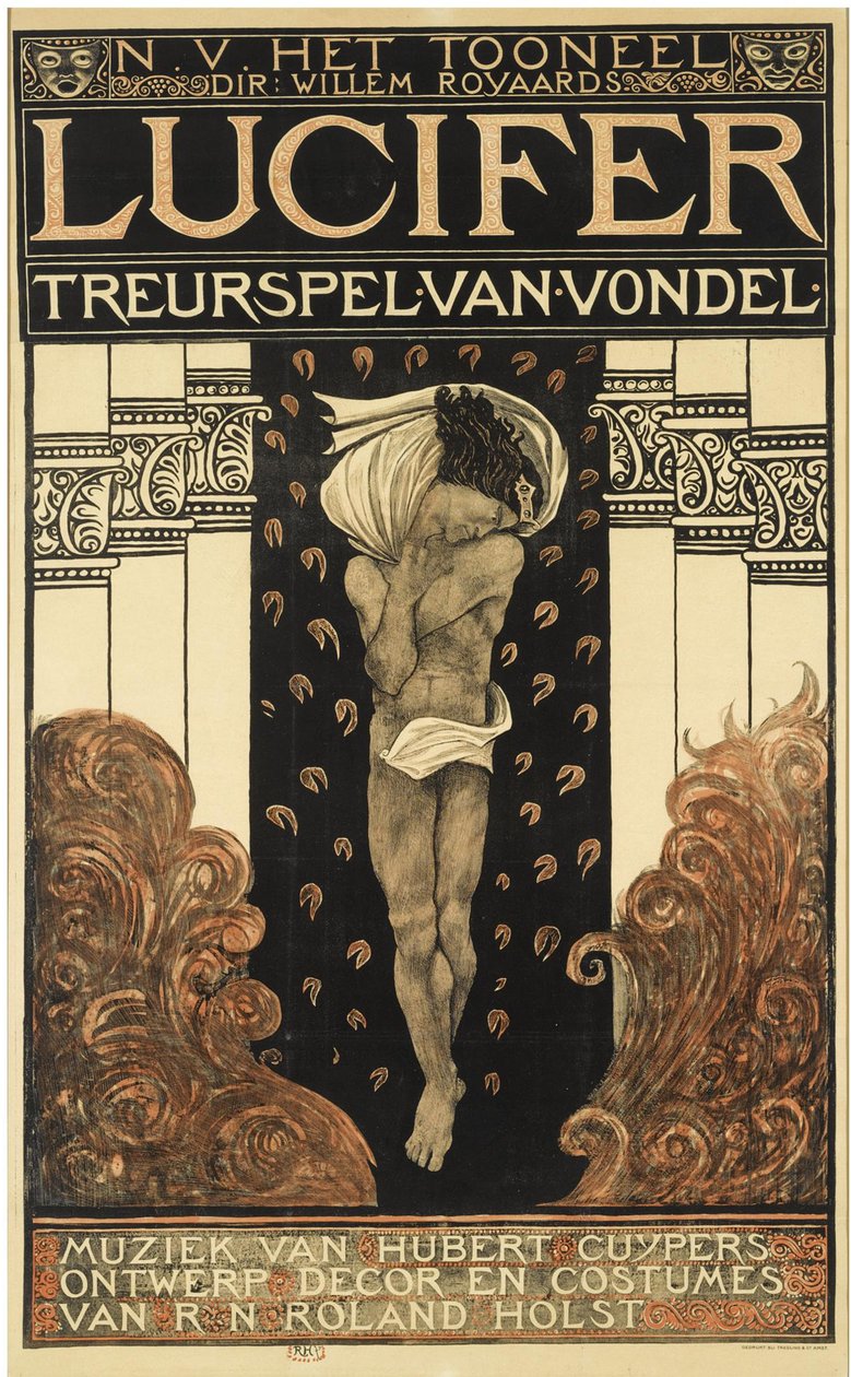 Affisch för pjäsen Lucifer, 1910 av Richard Roland Holst