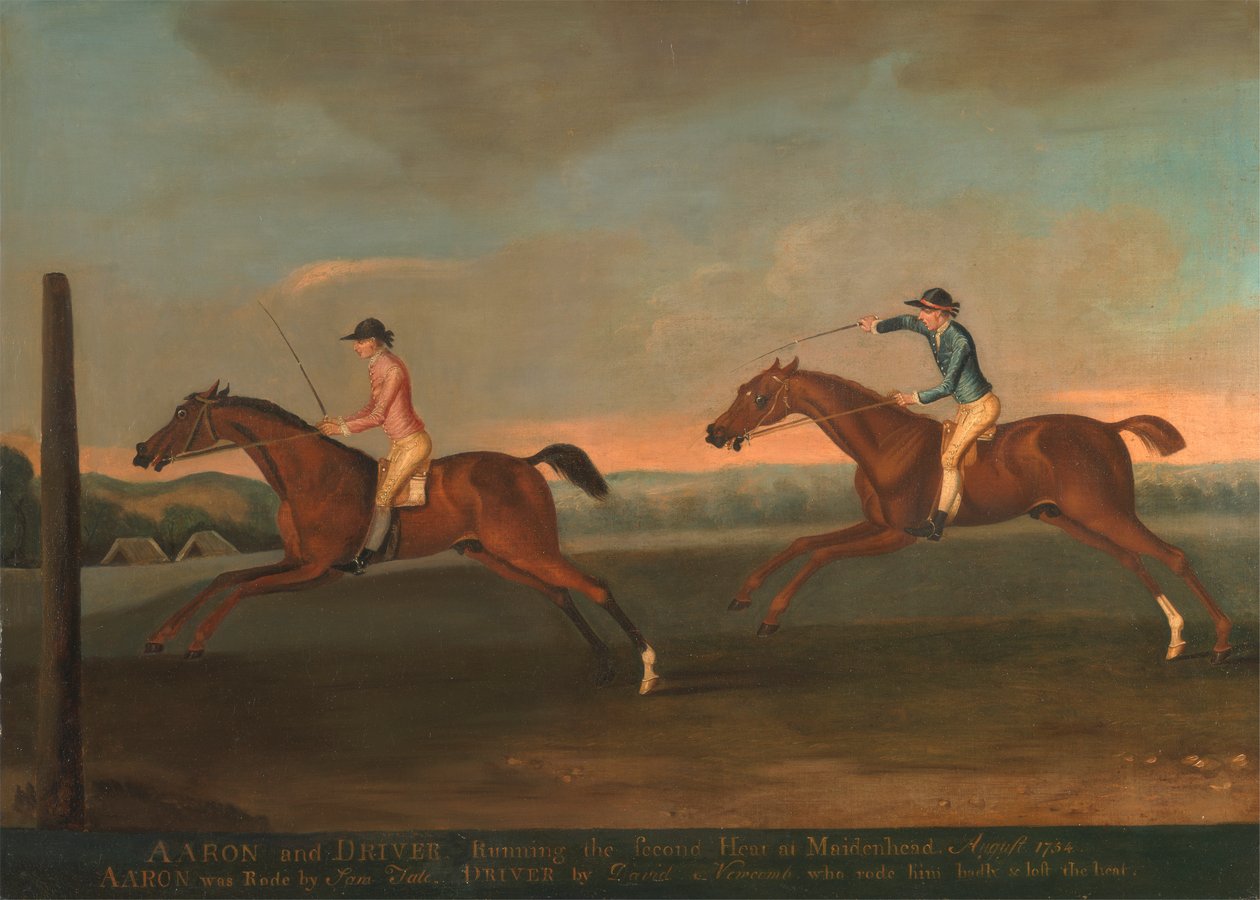 Matchen mellan Aaron och Driver i Maidenhead, augusti 1754: Aaron vinner andra heatet av Richard Roper