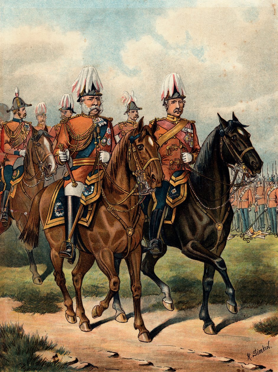 George William Frederick Charles, 2:e hertig av Cambridge, brittisk soldat, c1885 av Richard Simkin