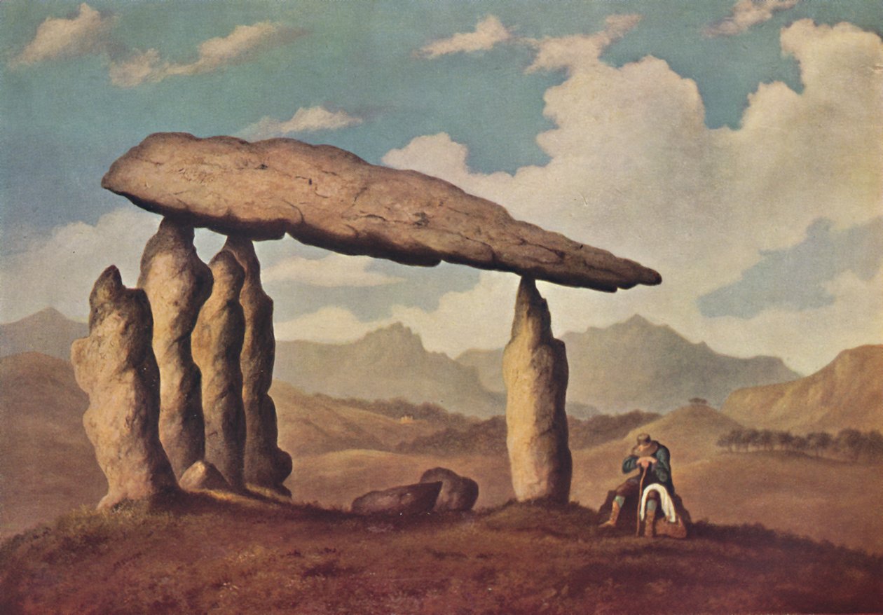 Megalitisk grav i Pentre Ifan, Pembrokeshire, 1835, 1946 av Richard Tongue
