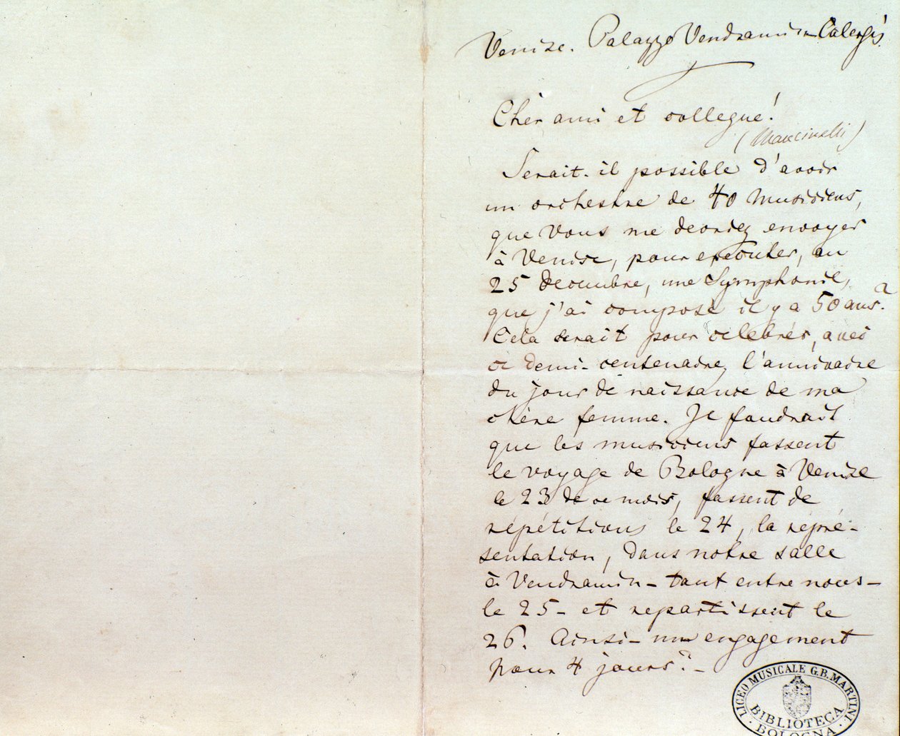 Handskrivet brev från Richard Wagner till Luigi Mancinelli, 10 december av Richard Wagner