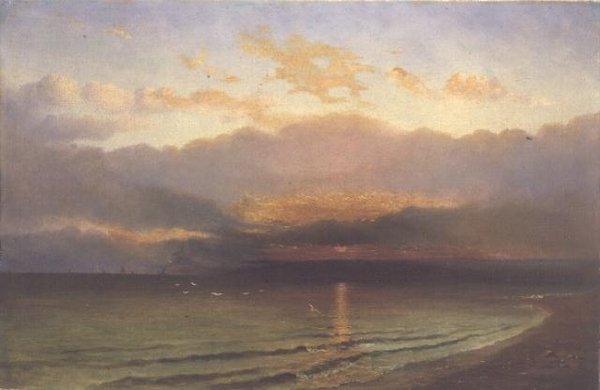 Solnedgång på Yorkshires kust av Richard Weatherill