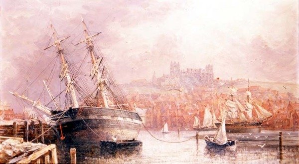 Whitby hamn av Richard Weatherill