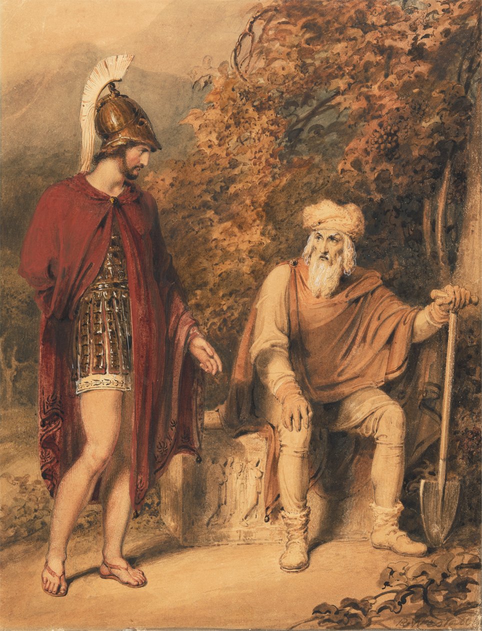 Alkibiades och Timon av Richard Westall