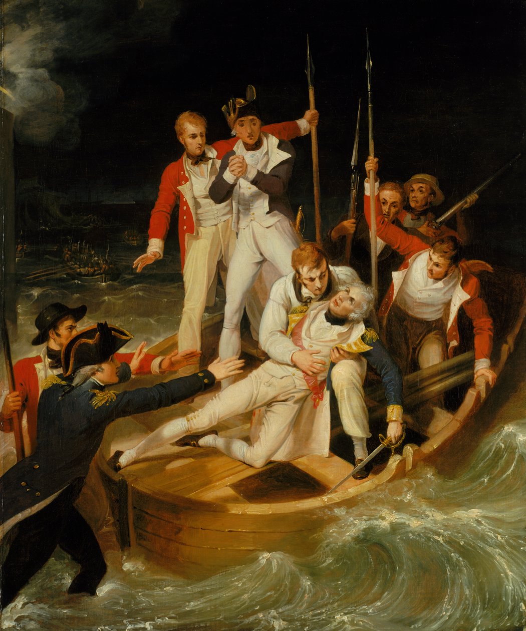 Nelson sårad på Teneriffa, 24 juli 1797 av Richard Westall