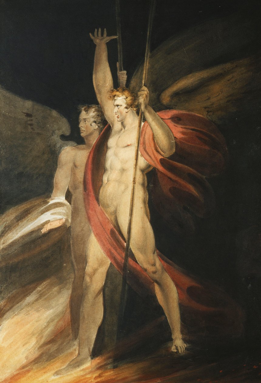 Satan jublar, av Richard Westall