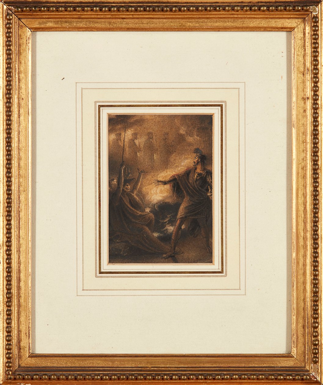The Vision of the Descendants of Banquo (bläck och akvarell) av Richard Westall