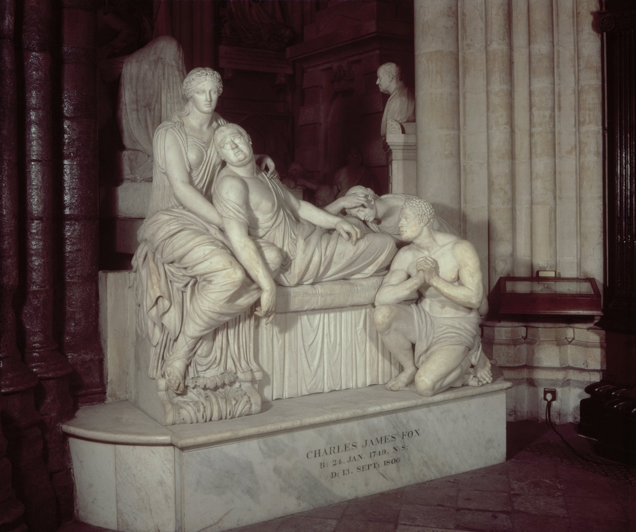 Monument till Charles James Fox (1749-1806), ca 1823 (marmor) av Richard Westmacott