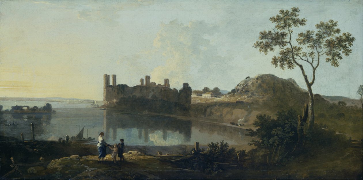 Caernarvon Castle (olja på duk) av Richard Wilson
