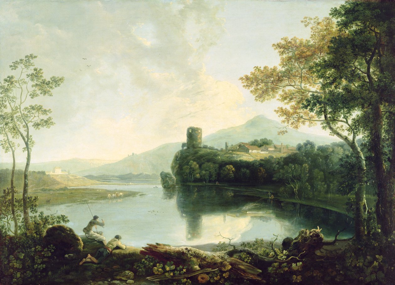 Slottet Dolbardarn (olja på duk) av Richard Wilson