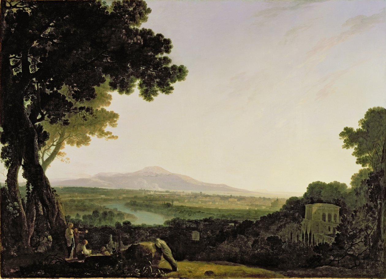 Rom från Villa Madama (olja på duk) av Richard Wilson