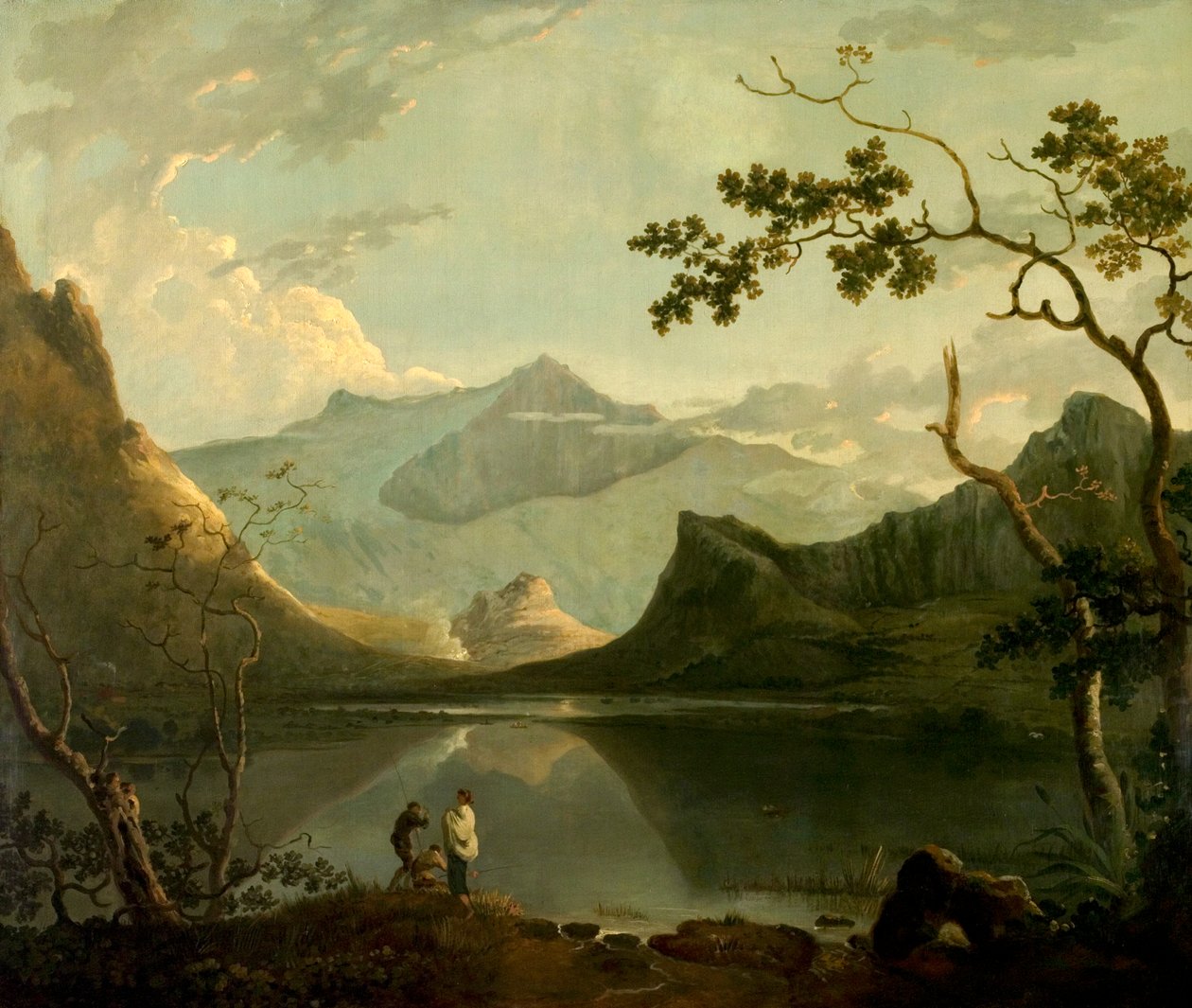 Snowdon från Llyn Nantlle, North Wales, ca 1765-67 (olja på duk) av Richard Wilson