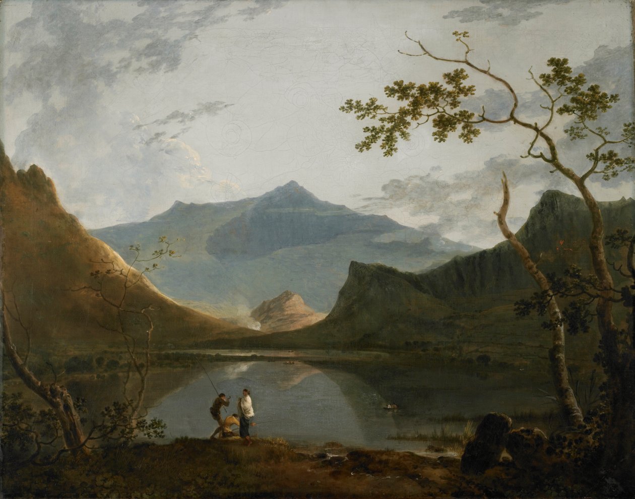 Snowdon från Llyn Nanttle (olja på duk) av Richard Wilson