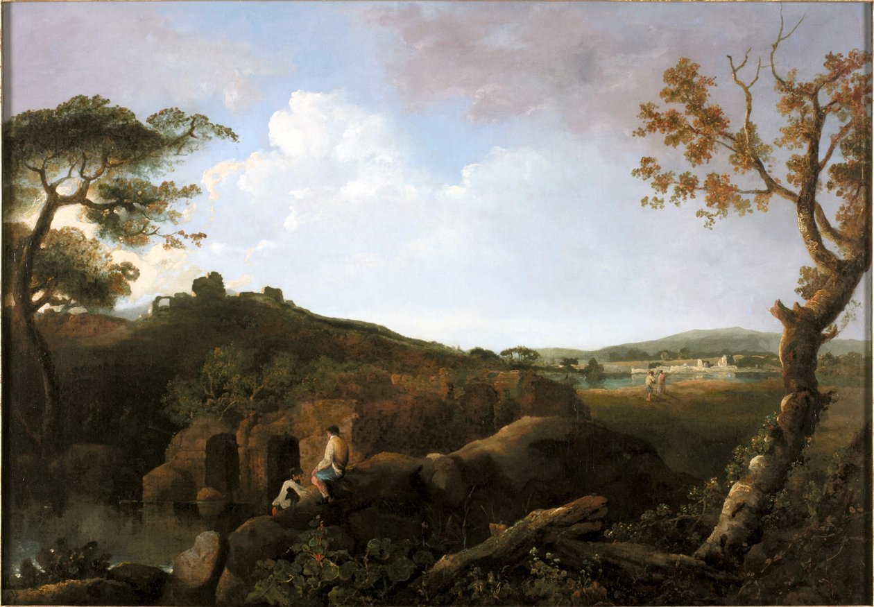 Alban Hills (olja på duk) av Richard Wilson