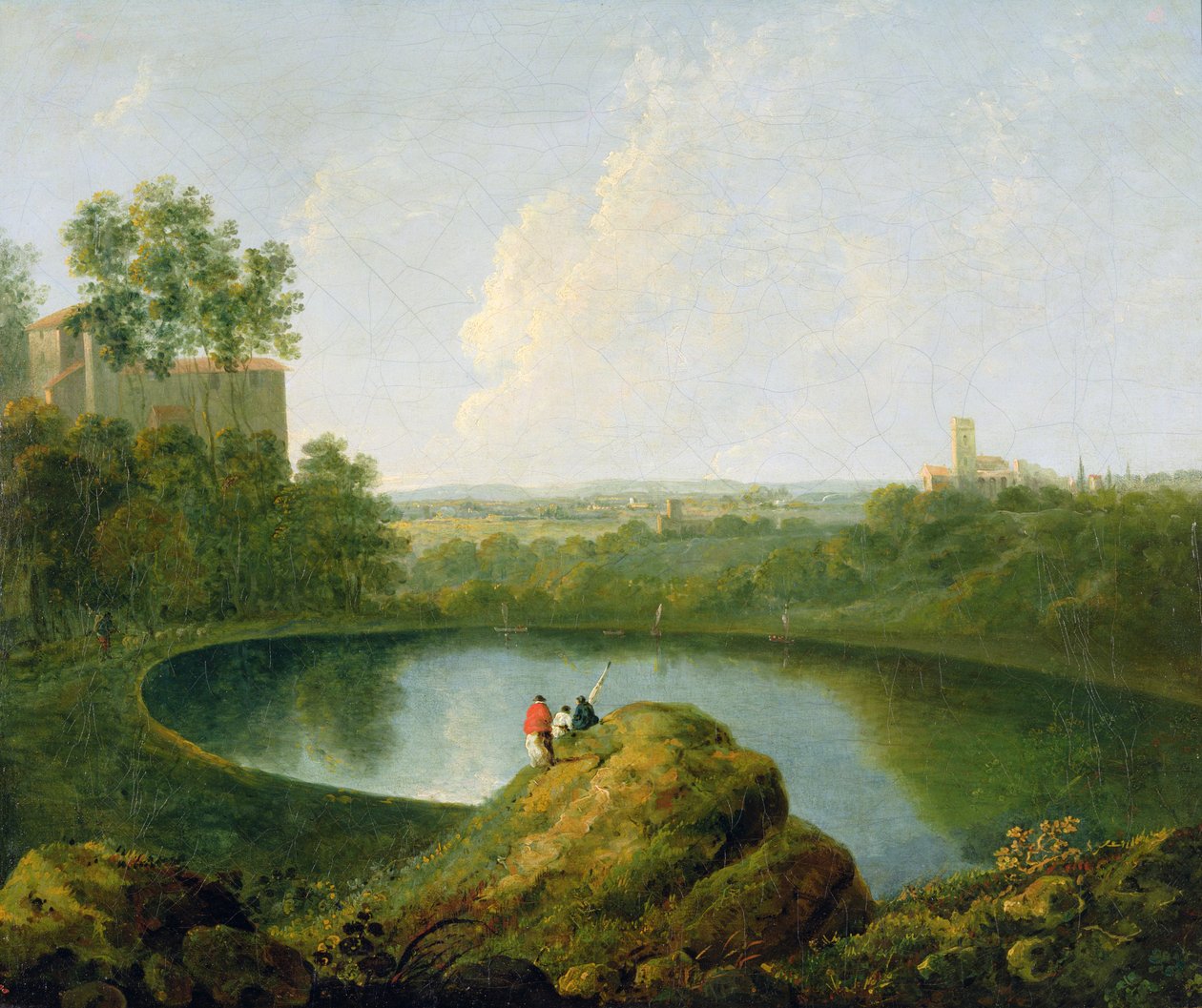The Head of Lake Nemi (olja på duk) av Richard Wilson