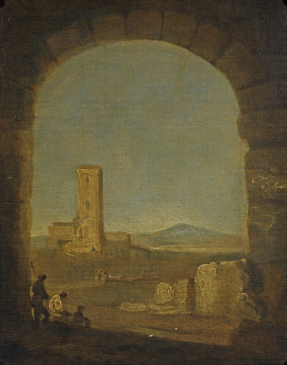 Torre del Fiscale, nära Rom, Italien, ca 1775 (olja på duk) av Richard Wilson
