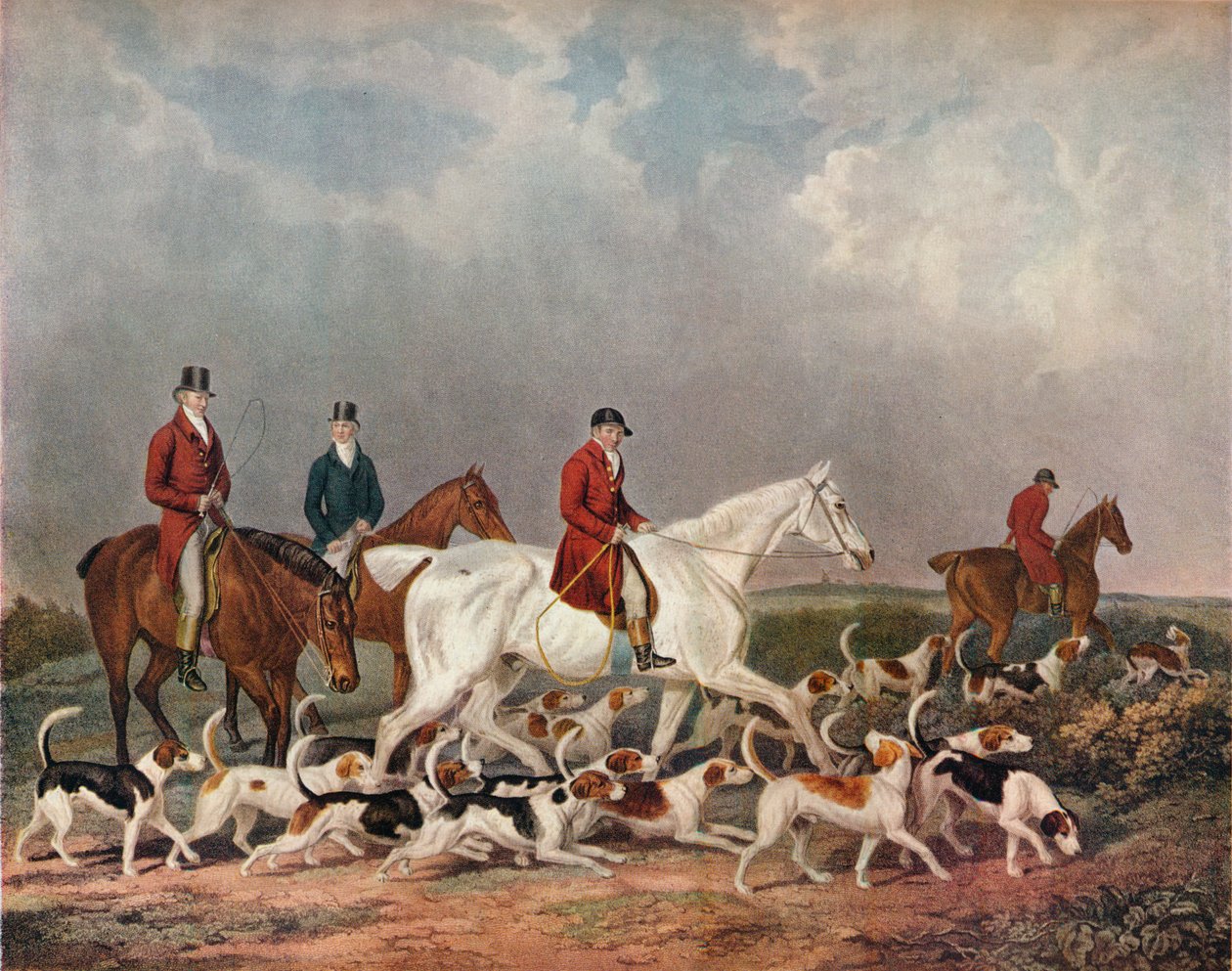 The Earl of Derbys Stag Hounds, c1823 av Richard Woodman