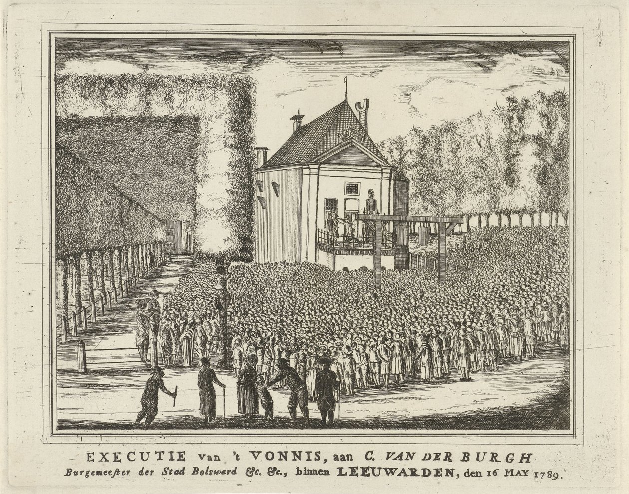 Avrättning av Cornelis van den Burgh, 1789 Avrättning av 