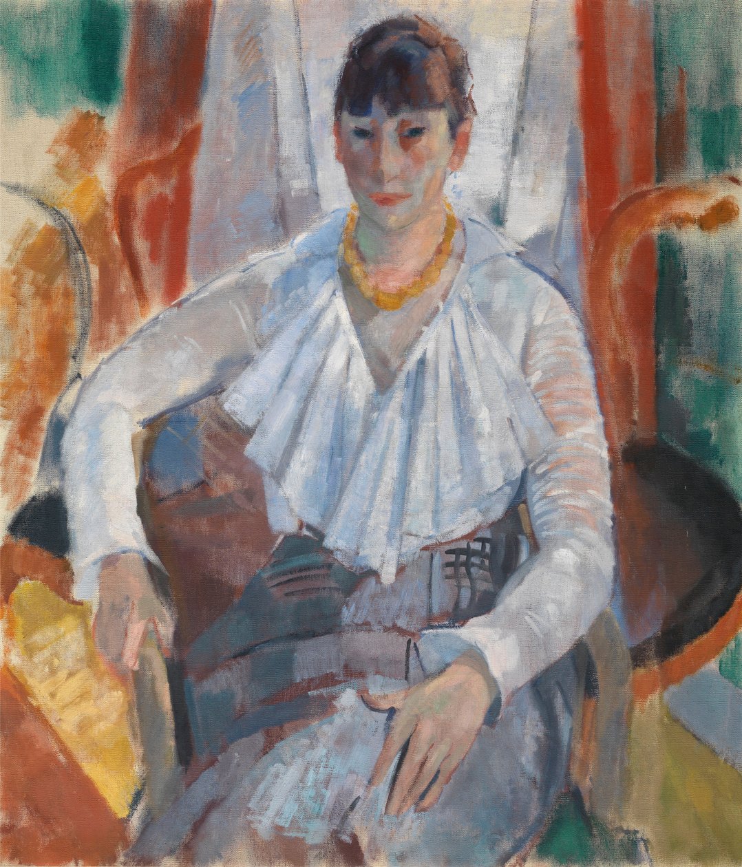 Frau in Weiß av Rik Wouters