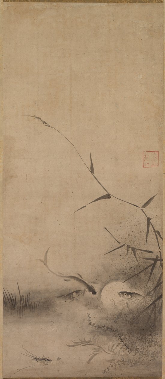 Fisk och sjögräs, 1500-talet. av Rinkyo