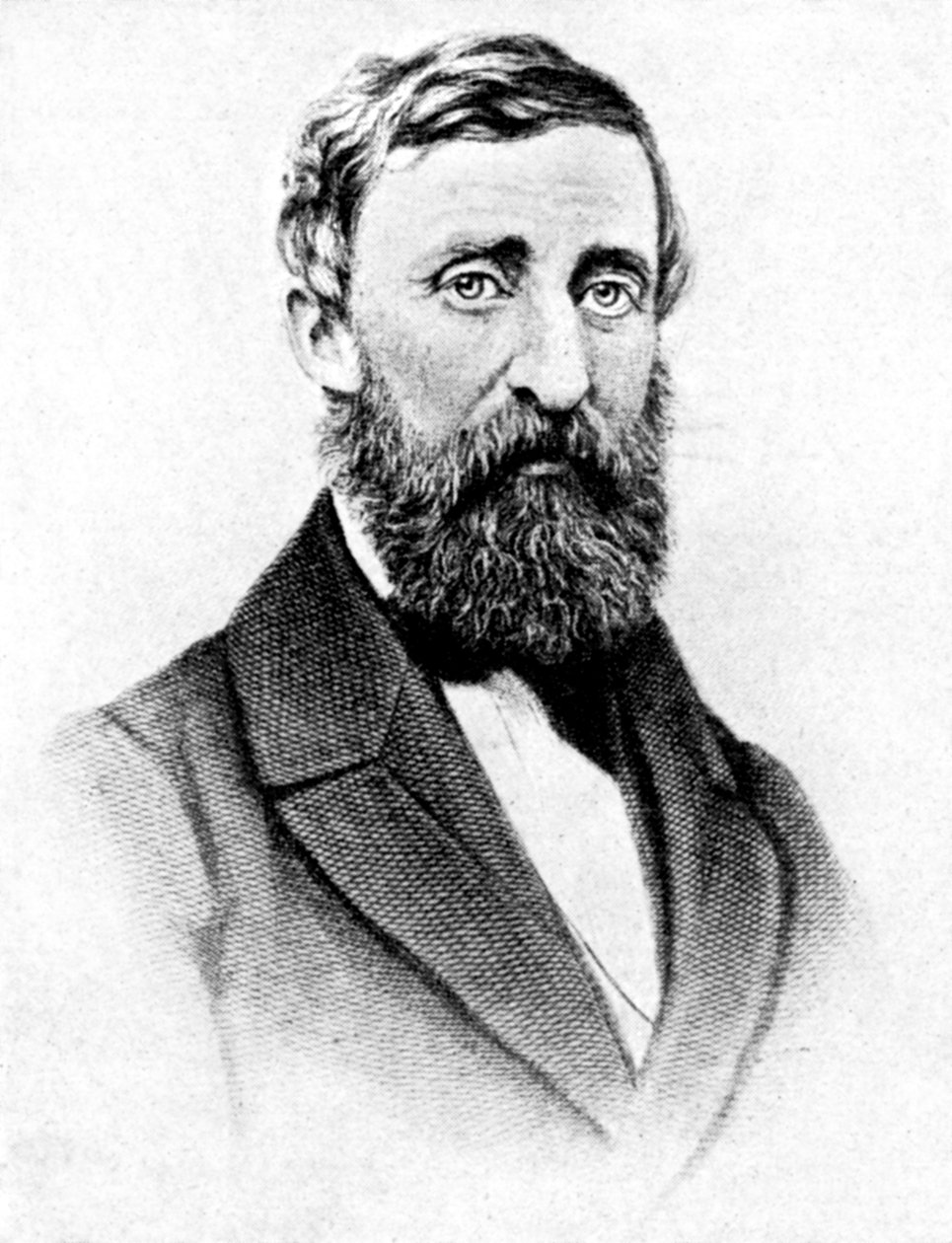 Henry David Thoreau, amerikansk naturförfattare, 1923. av Rischgitz Collection