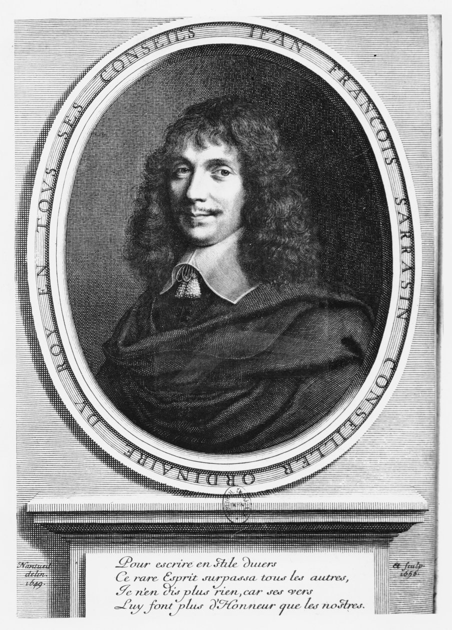 Porträtt av Jean-François Sarasin av Robert Nanteuil