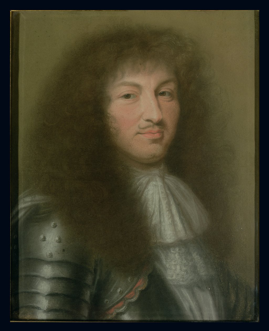 Porträtt av Ludvig XIV (1638-1715) kung av Frankrike (pastell på papper) av Robert Nanteuil