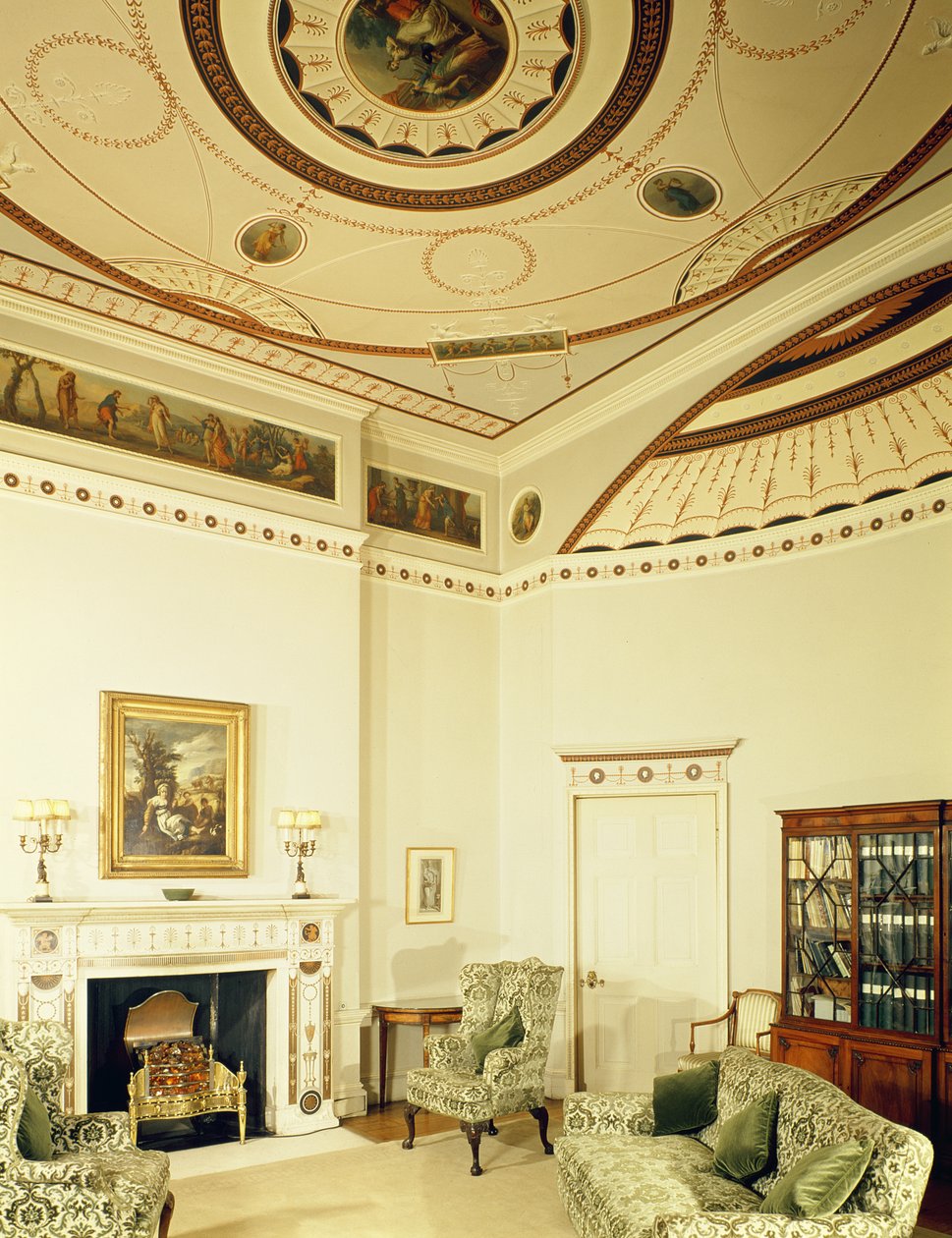 Etruskiska rummet designat av Robert Adam i nyklassisk stil, 1777 av Robert Adam