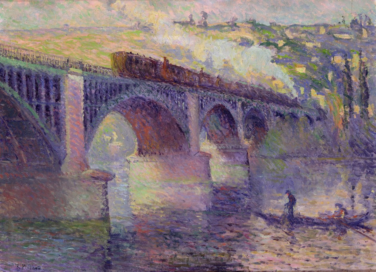 Bron i solnedgången, 1905 av Robert Antoine Pinchon