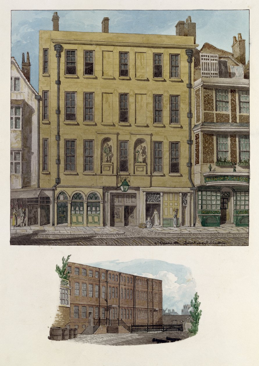 Arbetshus i Bishopsgate, 1816 av Robert Blemell Schnebbelie