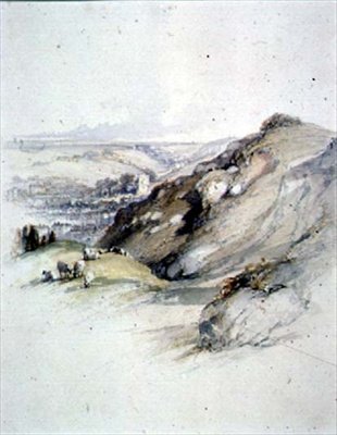 Rocks at Hastings, utsikt från East Cliff av Robert Brandard